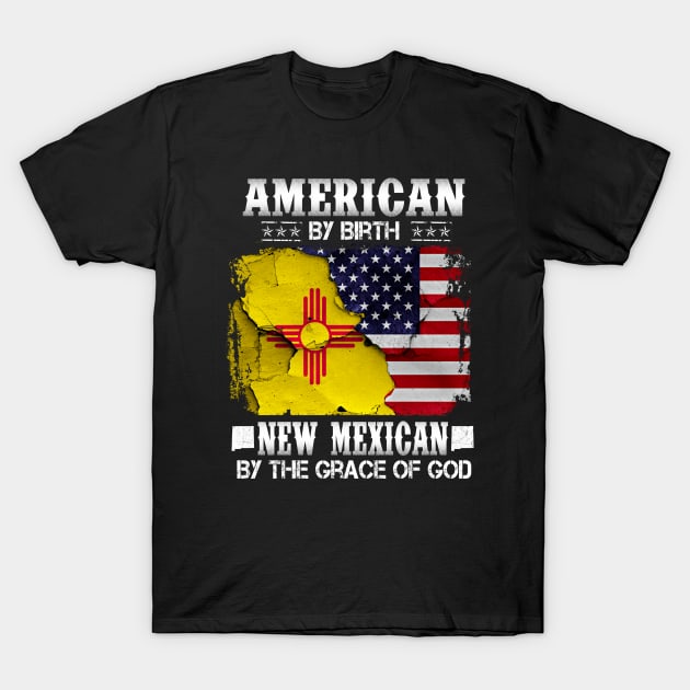 4th Of July 2020 Shirt, American By Birth New Mexican By Grace of the God,Mexican And American Flag T-Shirt by Everything for your LOVE-Birthday